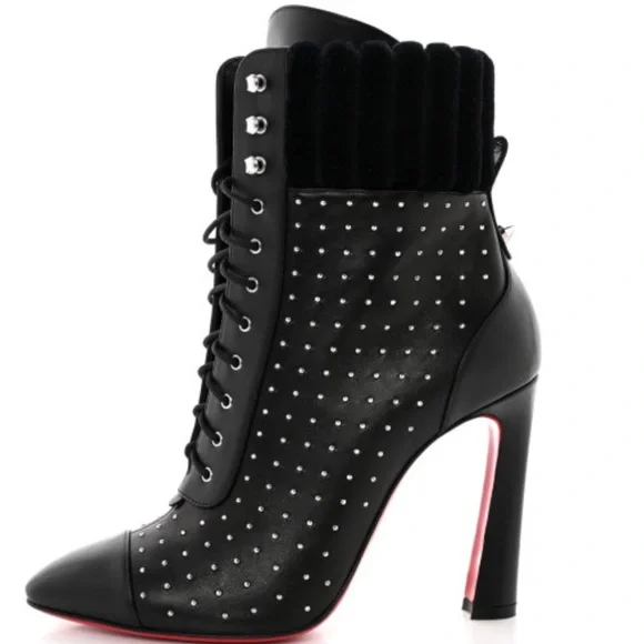 CHRISTIAN LOUBOUTIN Dakita 100 Studded Booties Ankle Boots & Booties